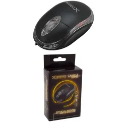 Mysz przewodowa Extreme 3D CAMILLE XM102K optyczna czarno-przezroczysta