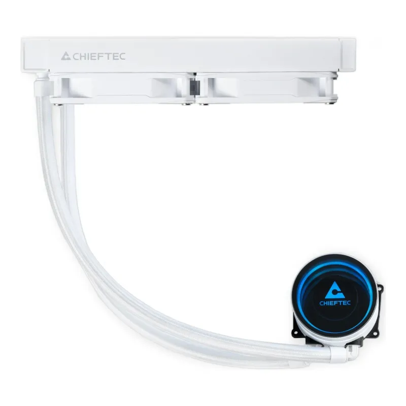 Chłodzenie wodne Chieftec Iceberg White 240 CLC-240-RGB-W 2x120mm PWM