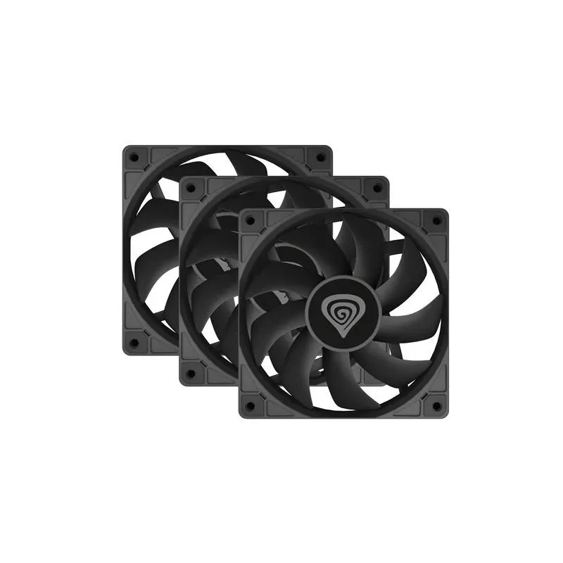 Zestaw 3 wentylatorów do zasilacza/obudowy Genesis Oxal 120 czarny