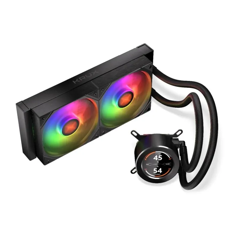Chłodzenie wodne KRUX HydroGlance 240 ARGB LCD (KRXE003) 120 mm