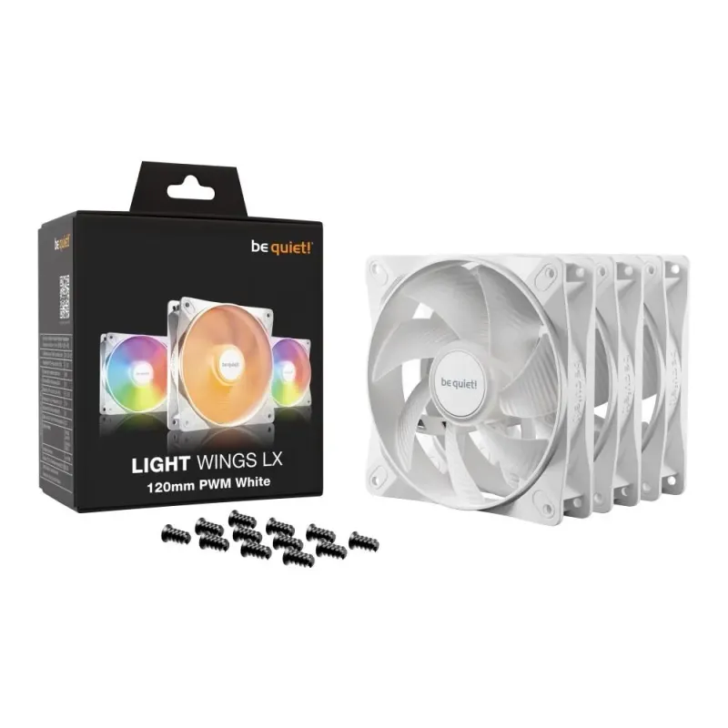 Wentylator be quiet! Light Wings LX 120mm PWM White Triple Pack