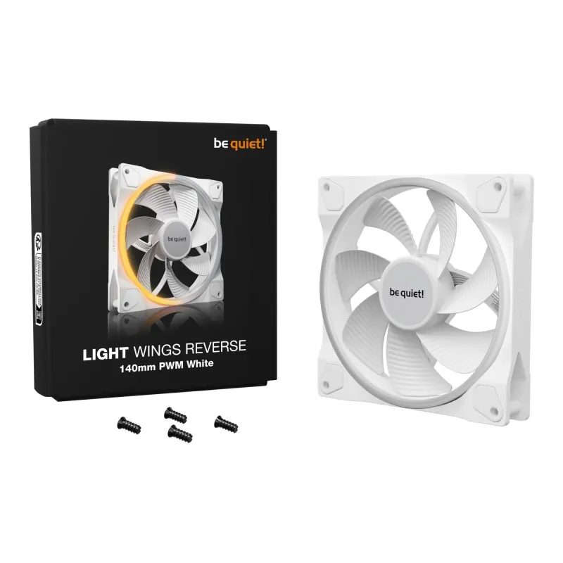 Wentylator be quiet! Light Wings 140mm PWM Reverse White
