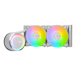 Chłodzenie wodne MSI MAG CORELIQUID E240 WHITE ARGB 2x120mm