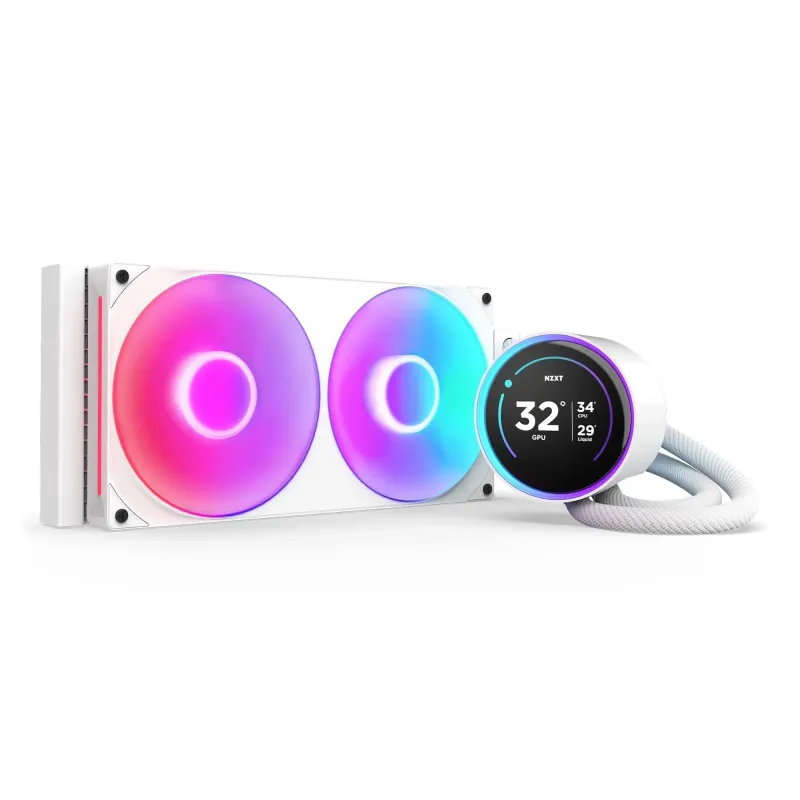 Chłodzenie wodne NZXT Kraken Elite 280 RGB V2 LCD białe | PartsPC.pl