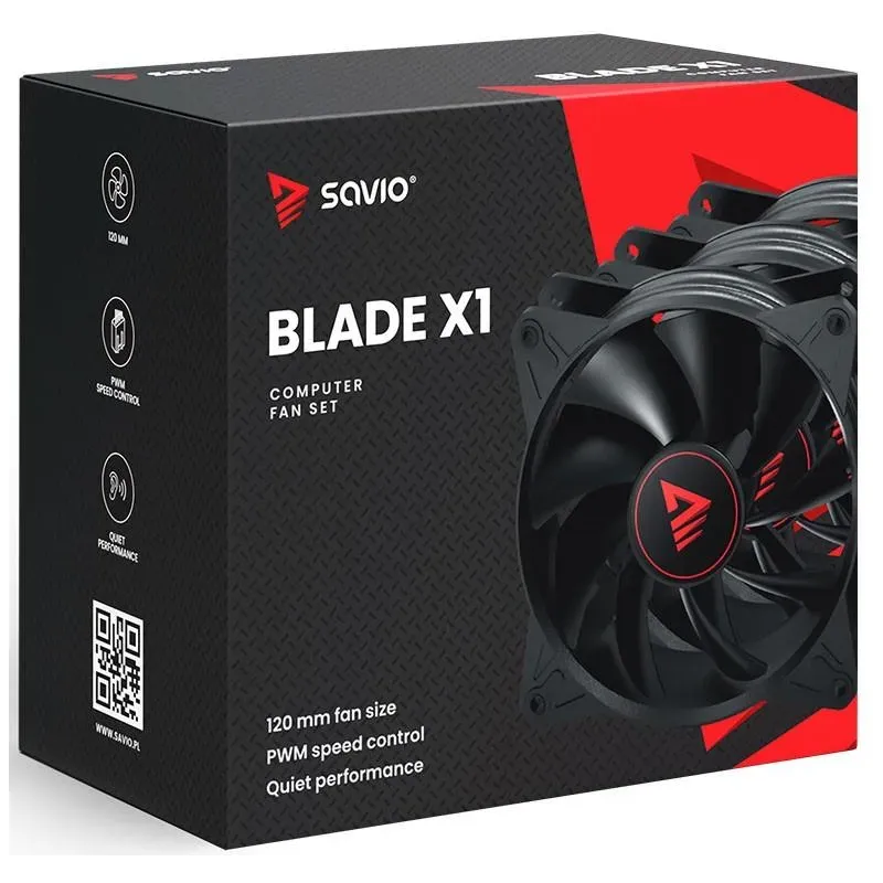 Wentylator SAVIO BLADE 3 x 120mm 4-pin PWM