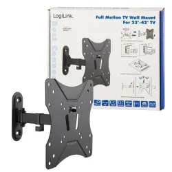 Uchwyt ścienny LogiLink do telewizora LCD/LED nachylenie +/-7.5°, obrót 90°