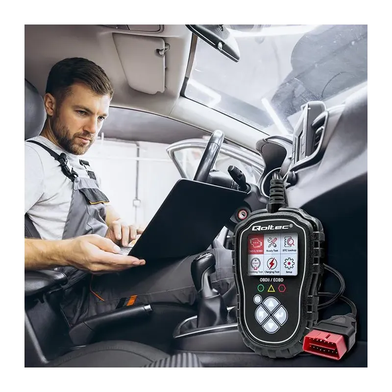 Tester cyfrowy Qoltec diagnostyczny ProLine | OBDII EOBD | 8V-25V | Dual