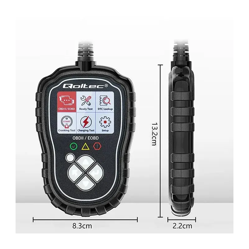 Tester cyfrowy Qoltec diagnostyczny ProLine | OBDII EOBD | 8V-25V | Dual