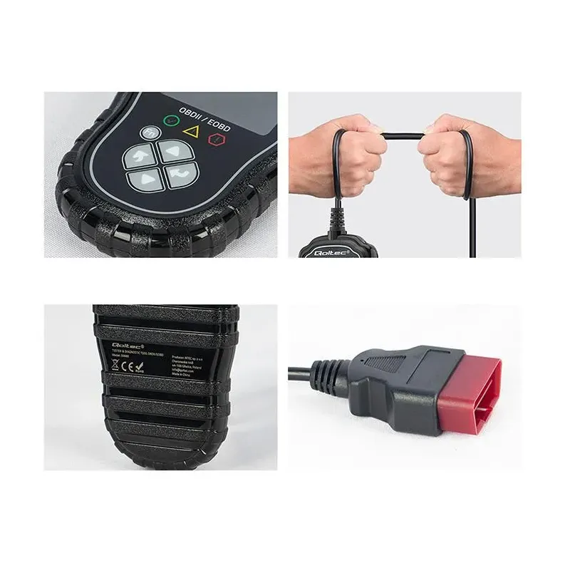 Tester cyfrowy Qoltec diagnostyczny ProLine | OBDII EOBD | 8V-25V | Dual