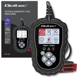 Tester cyfrowy Qoltec diagnostyczny ProLine | OBDII EOBD | 8V-25V | Dual