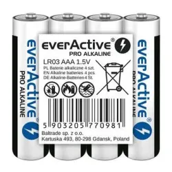 Baterie alkaliczne AAA/LR03 everActive Pro Alkaline 4 sztuki