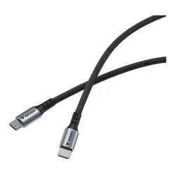 Kabel Verbatim USB-C(M) - USB-C(M) 1,2m, 100W, PD, czarny
