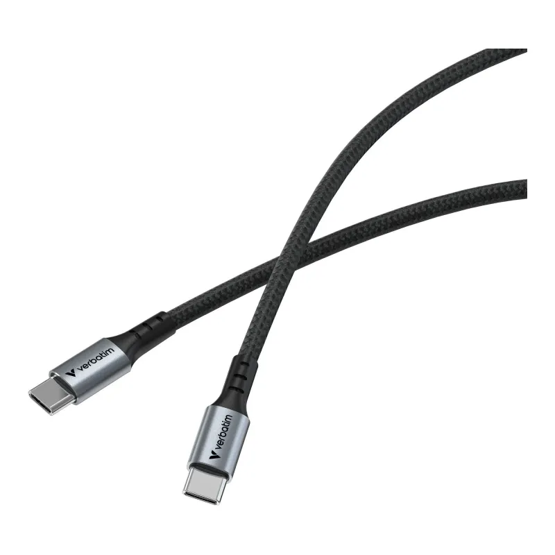 Kabel Verbatim USB-C(M) - USB-C(M) 1,2m, 100W, PD, czarny