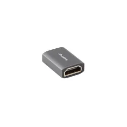 Adapter Lanberg HDMI(F)- HDMI(F) 8K beczka srebrna aluminium