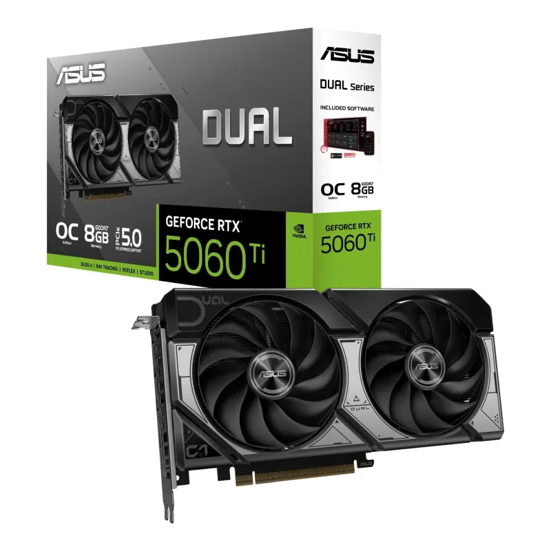 Karta VGA Asus GeForce RTX 5060 Ti DUAL-RTX5060TI-O8G Dual OC 8GB GDDR7