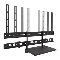 Zestaw półki na videobar i laptop Neomounts AV60-500BL 43"-110" max. 8kg