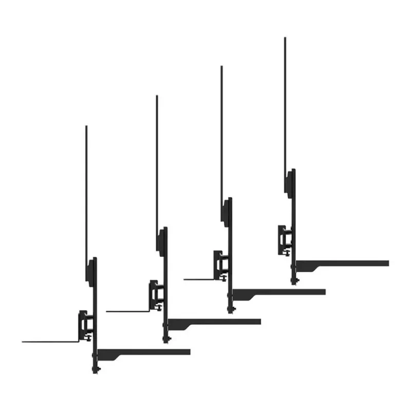 Zestaw półki na videobar i laptop Neomounts AV60-500BL 43"-110" max. 8kg