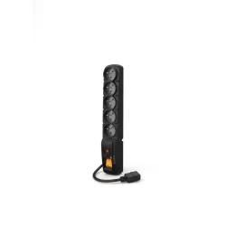 Listwa przeciwprzepięciowa Acar F5 IEC 1,5m czarna