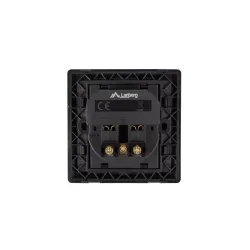 Gniazdo podtynkowe Lanberg 230V pojedyncze + 2x USB 2.1 A schuko czarne