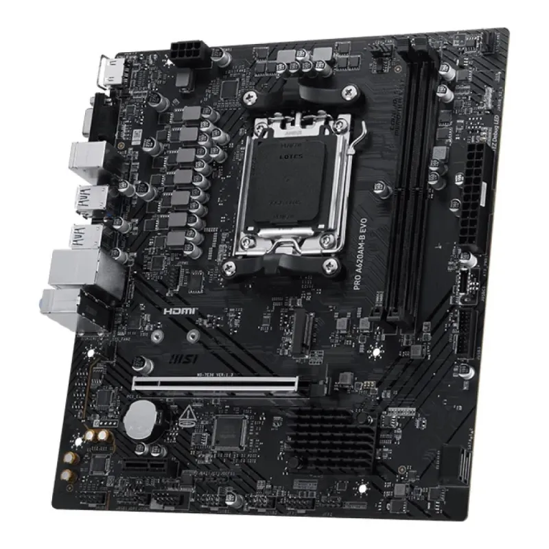 Płyta MSI PRO A620AM-B EVO /AMD A620/DDR5/SATA3/M.2/USB3.0/PCIe4.0/AM5/mATX