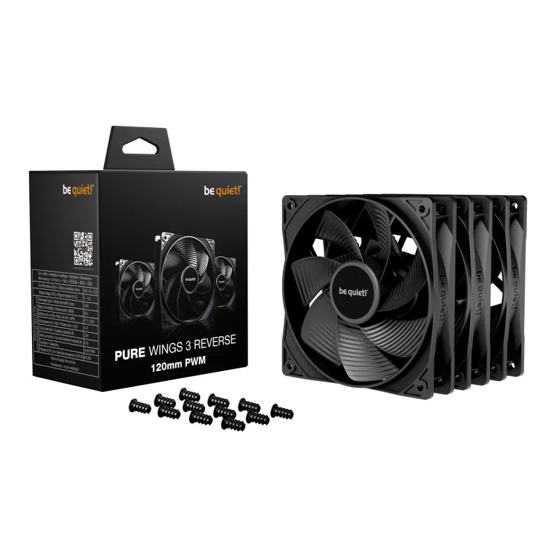 Wentylator be quiet! Pure Wings 3 120mm PWM Reverse Black Triple Pack
