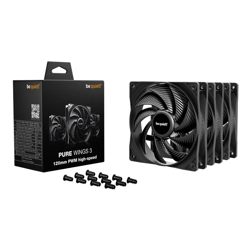 Wentylator be quiet! Pure Wings 3 120mm PWM HS Black Triple Pack