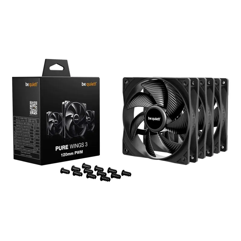 Wentylator be quiet! Pure Wings 3 120mm PWM Black Triple Pack