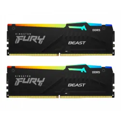 Kingston Pamięć DDR5 Fury Beast RGB 32GB(2*16GB)/6000 CL36