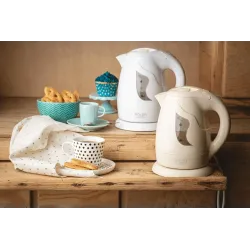 Czajnik elektryczny Adler AD 08 w 1L płaskie dno biały | PartsPC.pl