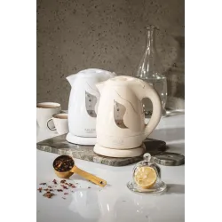 Czajnik elektryczny Adler AD 08 w 1L płaskie dno biały | PartsPC.pl