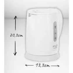 Czajnik elektryczny Adler AD 1371w 0,8 L plastikowy biały | PartsPC.pl