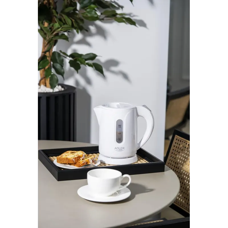 Czajnik elektryczny Adler AD 1371w 0,8 L plastikowy biały | PartsPC.pl
