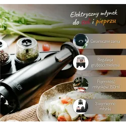 Młynek do przypraw na USB, 3w1 Adler AD 4449b