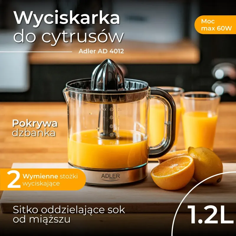 Wyciskarka do cytrusów Adler AD 4012 | PartsPC.pl