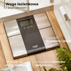 Waga łazienkowa Adler AD 8165 z analizatorem 225kg | PartsPC.pl