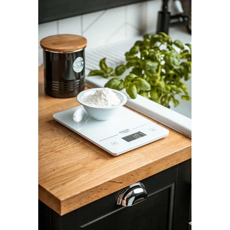 Waga kuchenna Adler AD 3170 do 15kg biała | PartsPC.pl