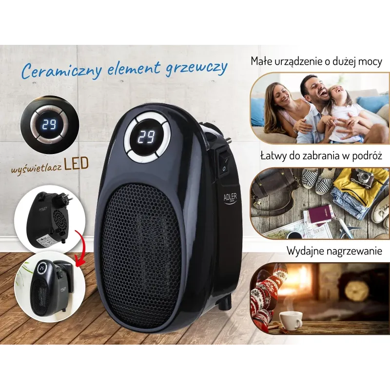 Termowentylator - Easy heater Adler AD 7726 | PartsPC.pl