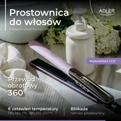 Prostownica do włosów Adler AD 2329 z powłoką | PartsPC.pl