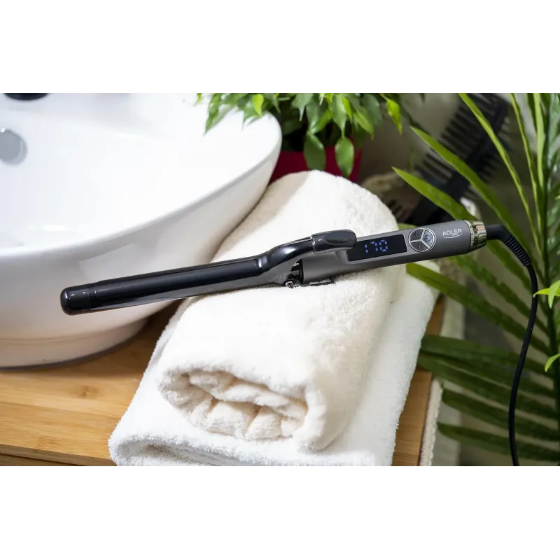 Lokówka Adler AD 2114 z LCD czarna | PartsPC.pl