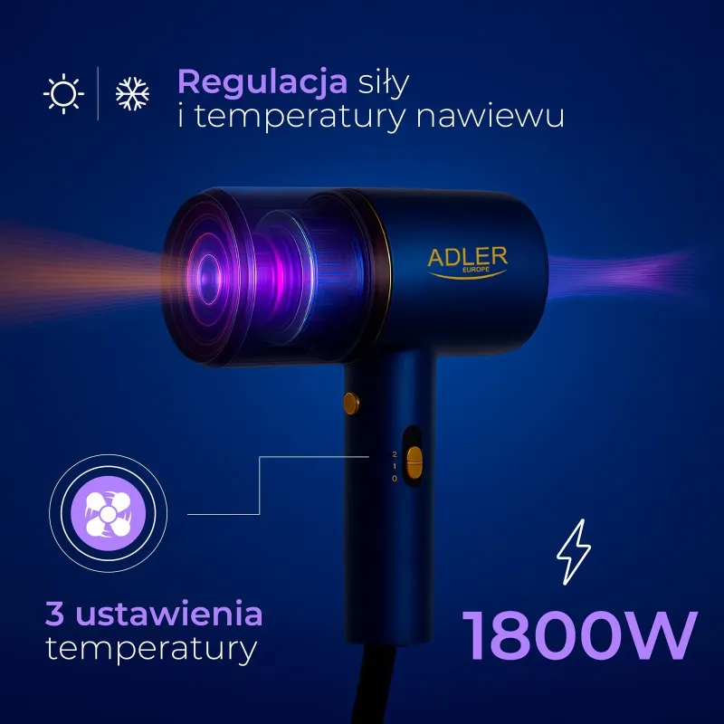 Suszarka do włosów Adler AD 2280 1800W | PartsPC.pl