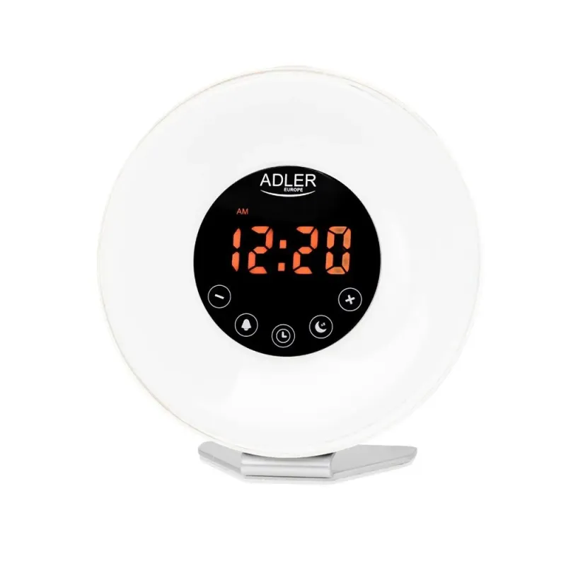 Budzik świetlny Adler AD 1916 symulacja wschodu słońca, dźwięki natury,