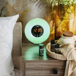 Budzik świetlny Adler AD 1916 symulacja wschodu słońca, dźwięki natury,