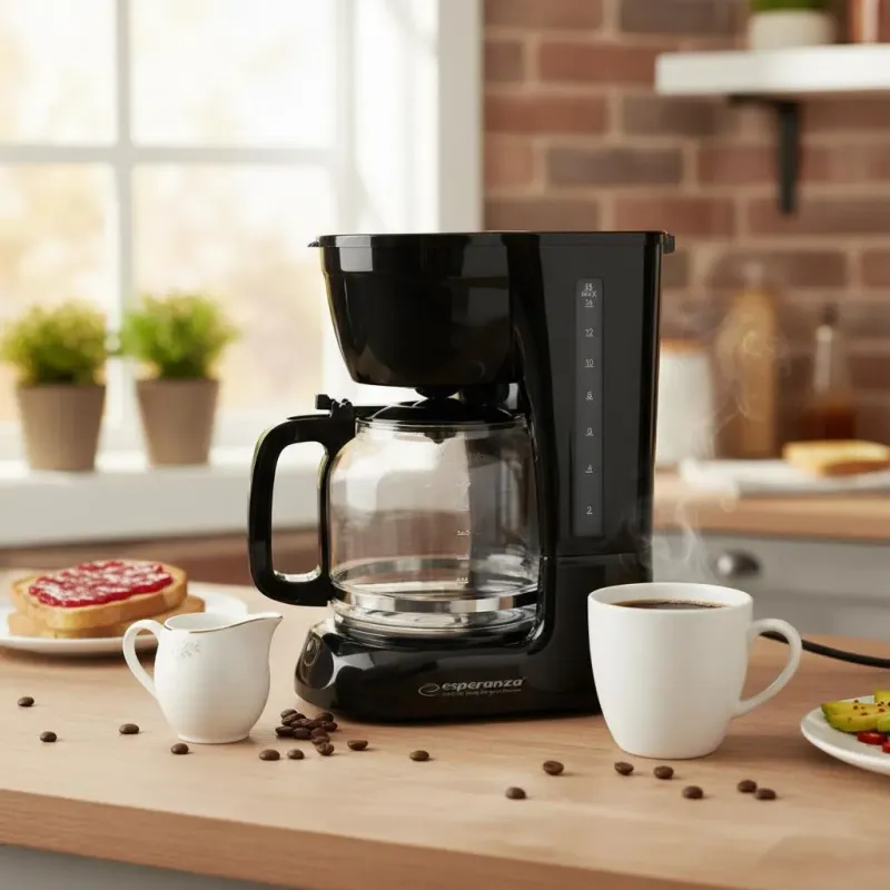 Ekspres do kawy Esperanza EKC005 Arabica przelewowy 1,8l czarny