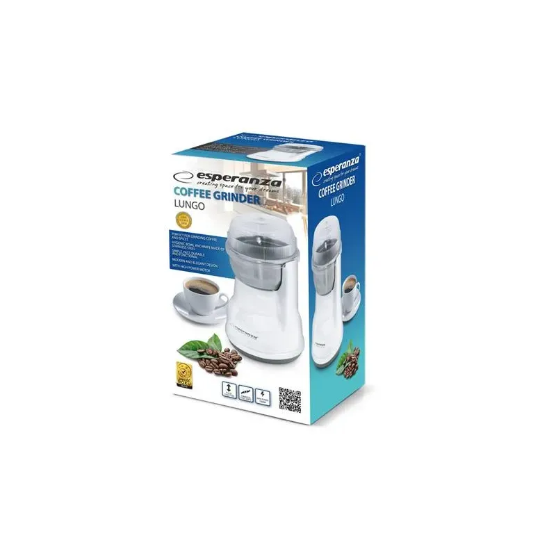 Młynek do kawy Esperanza "Lungo" biały | PartsPC.pl
