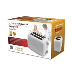 Toster Esperanza Ciabata EKT002 biały | PartsPC.pl