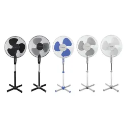Wentylator stojący Esperanza "Hurricane" biało/niebieski