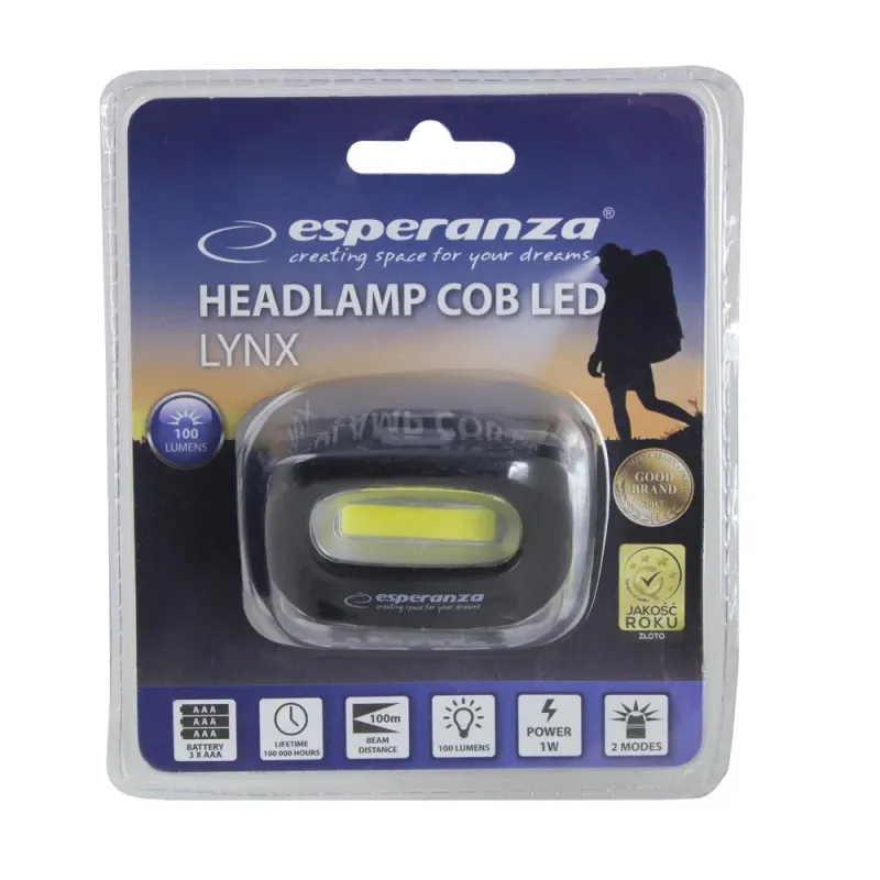 Latarka czołowa LED Esperanza Lynx | PartsPC.pl