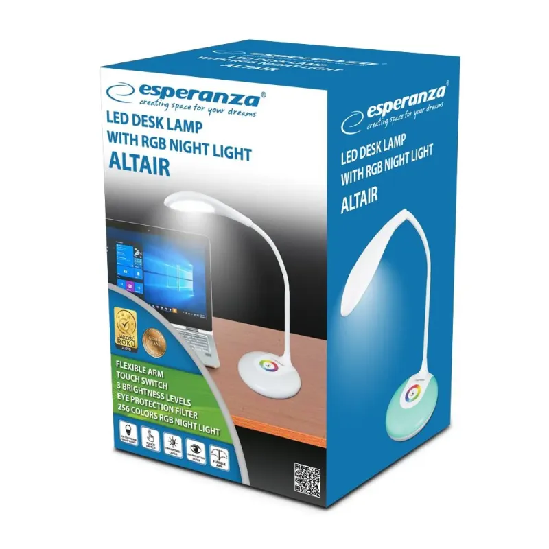 Lampka biurkowa LED Esperanza 256 kol RGB Altair ELD102
