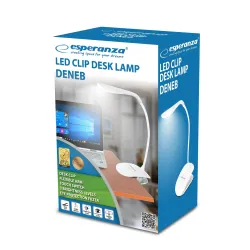 Lampka biurkowa LED Esperanza Deneb ELD104W biała | PartsPC.pl
