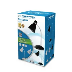 Lampka biurkowa Esperanza E27 ALKES ELD113K czarna